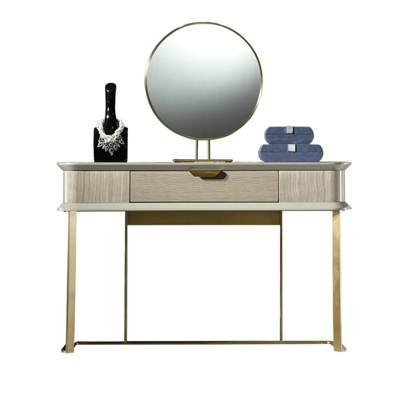 Элегантный туалетный столик с зеркалом MIVICA из красного дерева TS38204-32