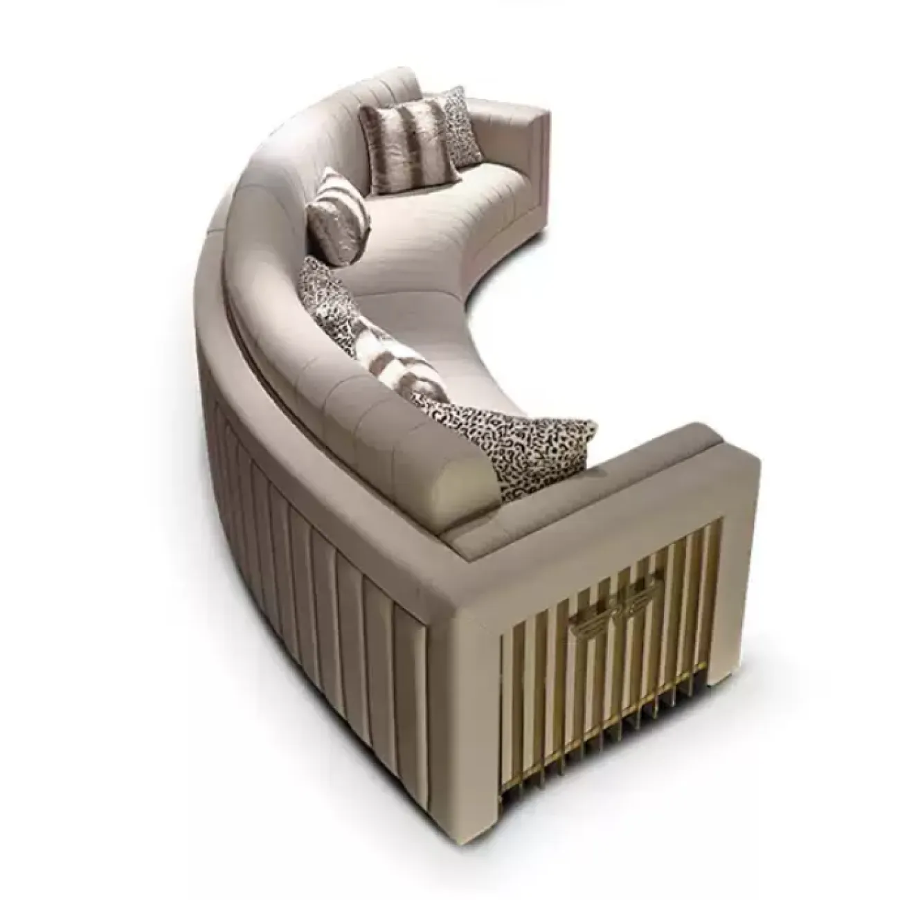 Элегантный пятиместный диван MIVICA из красного дерева, натуральной кожи DV38208-32