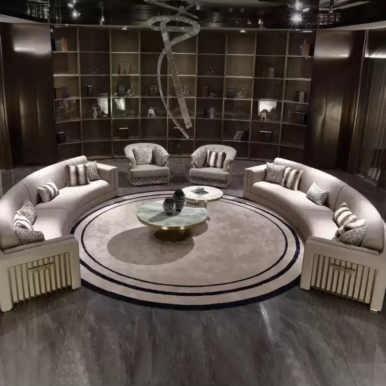 Элегантный пятиместный диван MIVICA из красного дерева, натуральной кожи DV38208-32