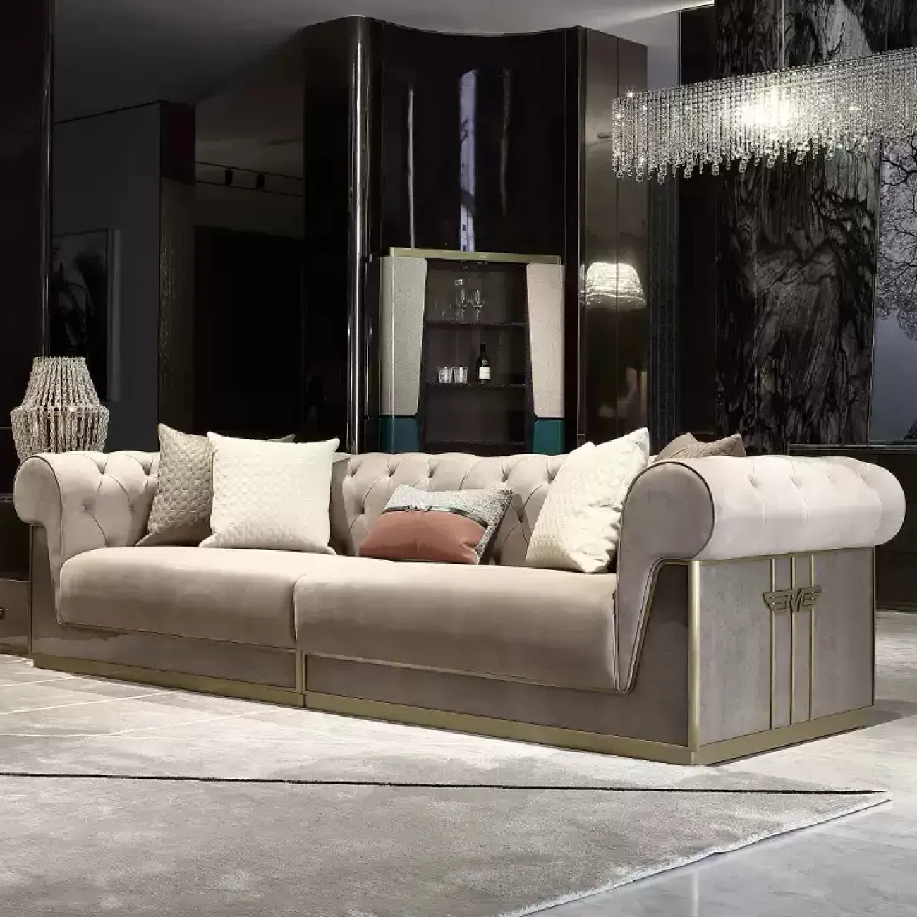 Элегантный диван MIVICA из красного дерева, натуральной кожи Диван MIVICA DV38209-32