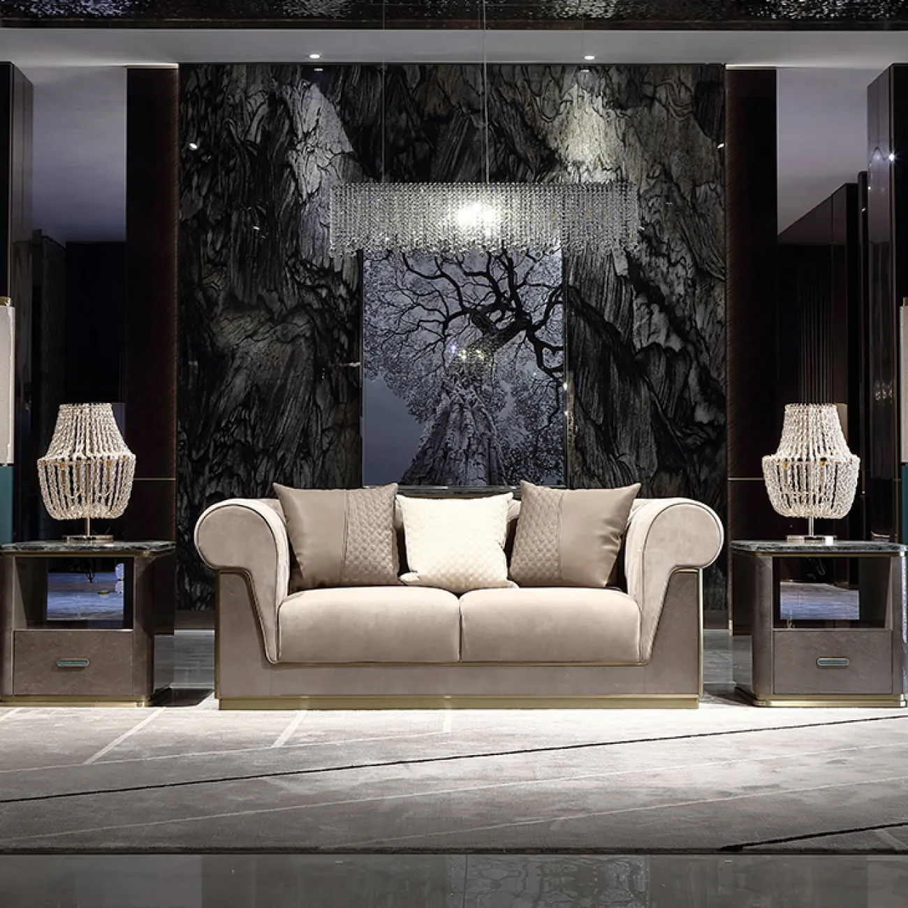 Элегантный диван MIVICA из красного дерева, натуральной кожи Диван MIVICA DV38209-32