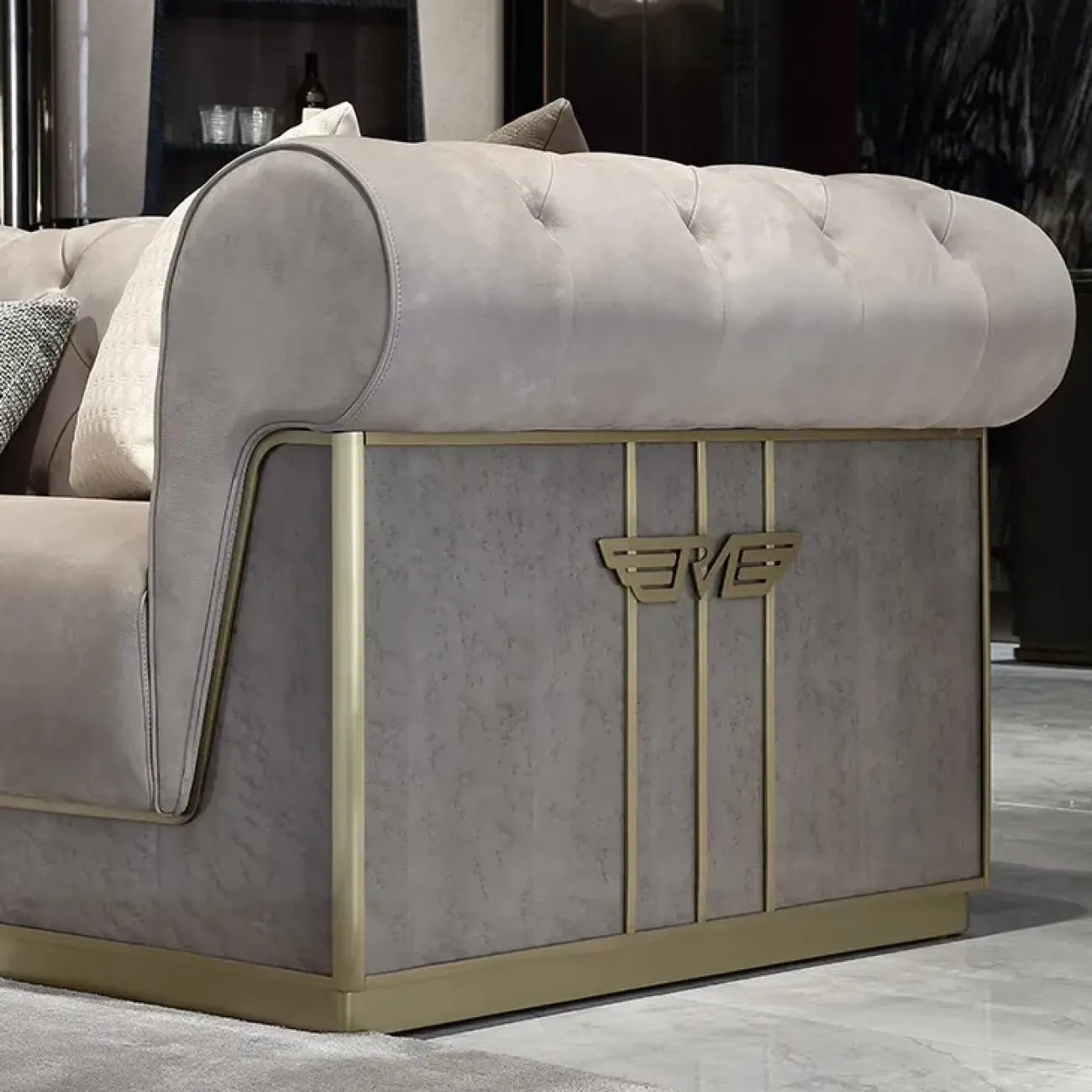 Элегантный диван MIVICA из красного дерева, натуральной кожи Диван MIVICA DV38209-32