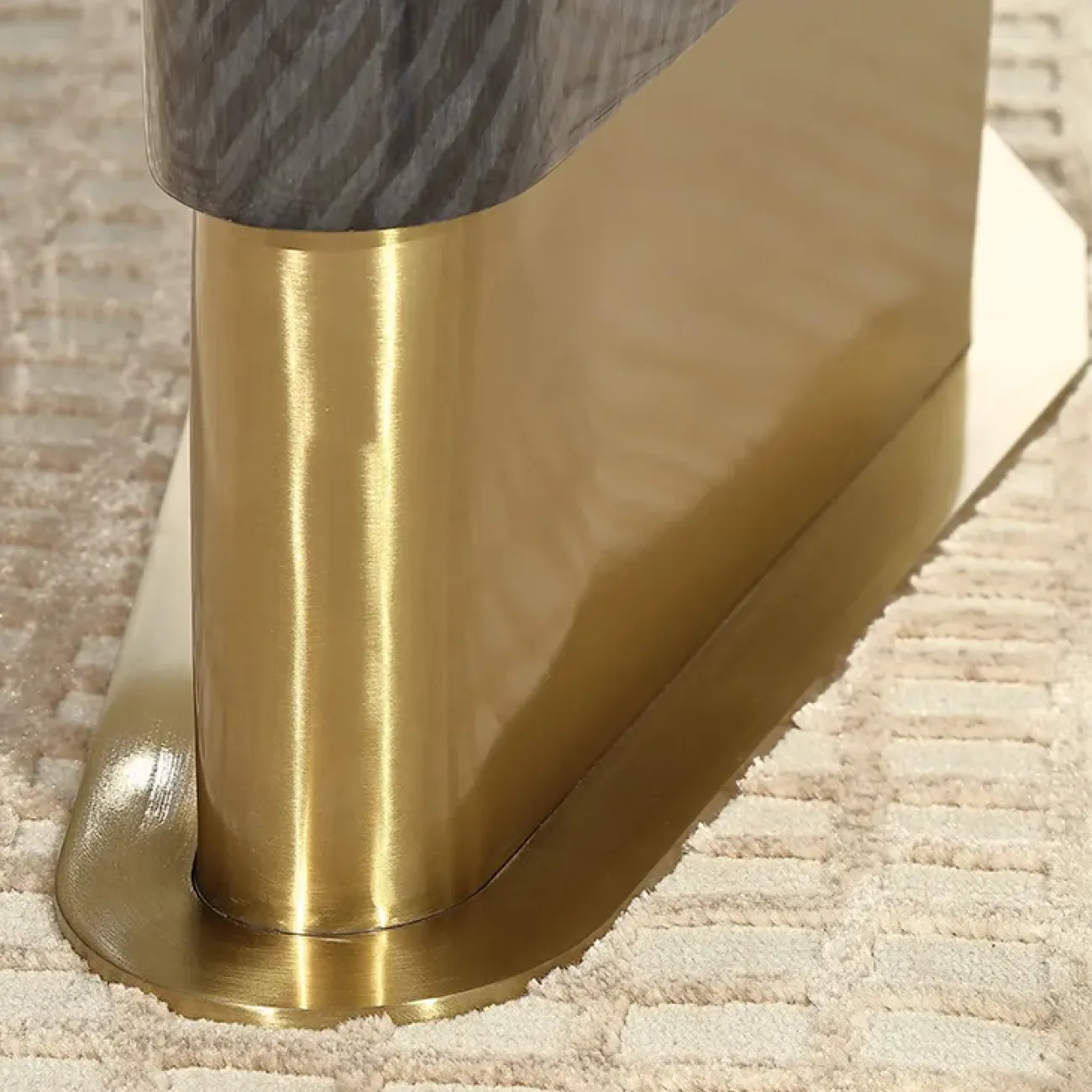 Роскошный обеденный стол MIVICA из мрамора и красного дерева OS38210-32