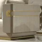 Роскошный диван MIVICA из кожи и красного дерева DV38213-32