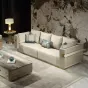 Роскошный диван MIVICA из кожи и красного дерева DV38213-32
