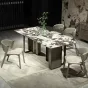 Роскошный обеденный стол MIVICA из мрамора и красного дерева ST38217-32