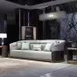 Роскошный диван MIVICA из натуральной кожи и красного дерева KR38223-32