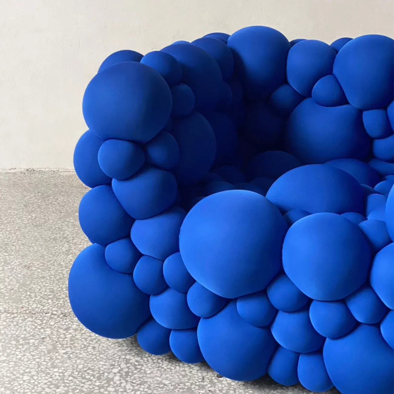 Дизайнерский Синий Диван в виде Молекулярного Шара Yanshe Коллекции LaLume