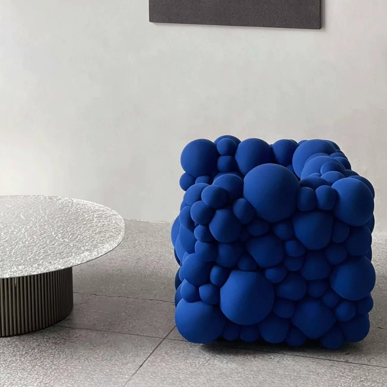 Дизайнерский Синий Диван в виде Молекулярного Шара Yanshe Коллекции LaLume