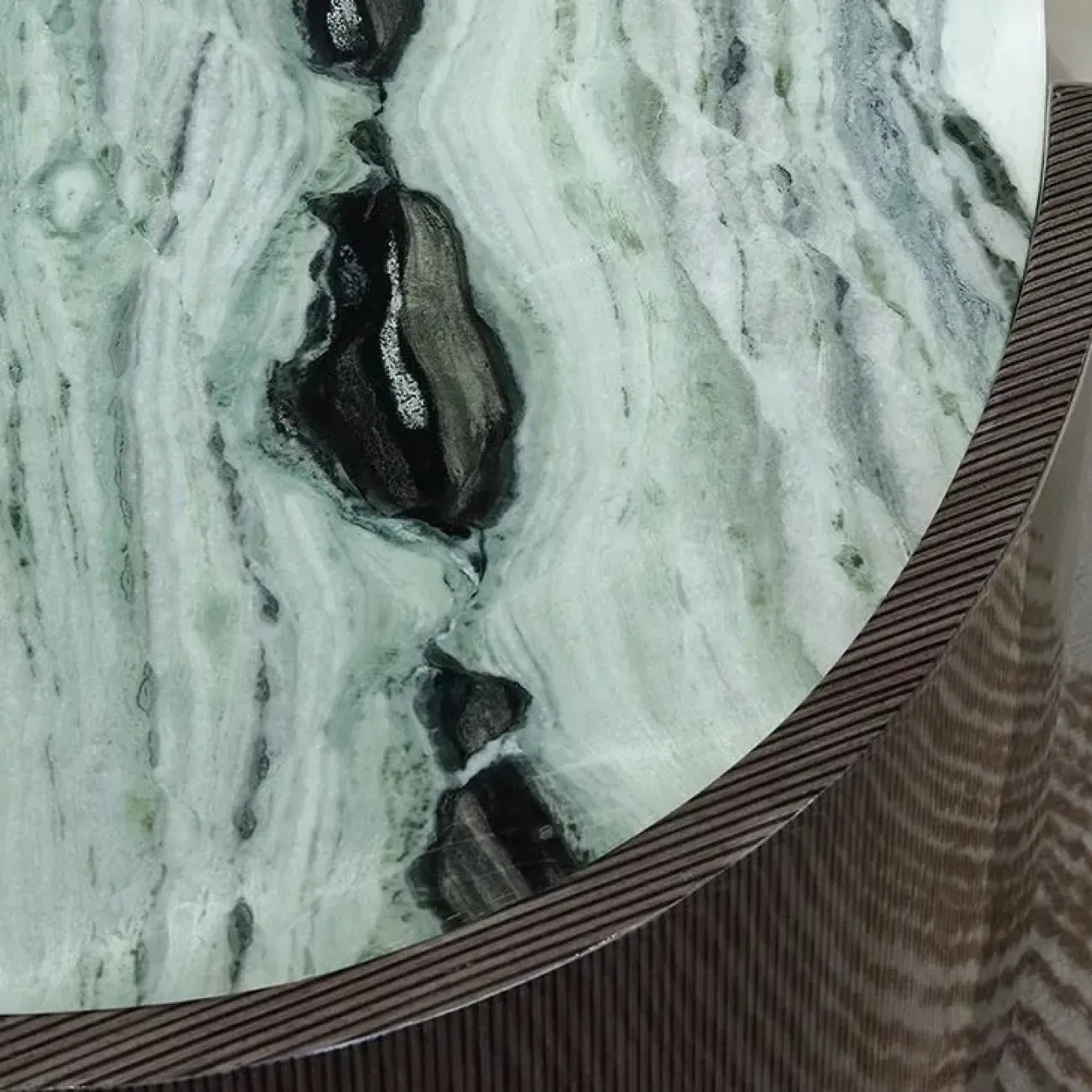 Удобный журнальный стол MIVICA из мрамора и красного дерева JS38229-32