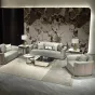 Элегантное кресло MIVICA из натуральной кожи и красного дерева KR38231-32