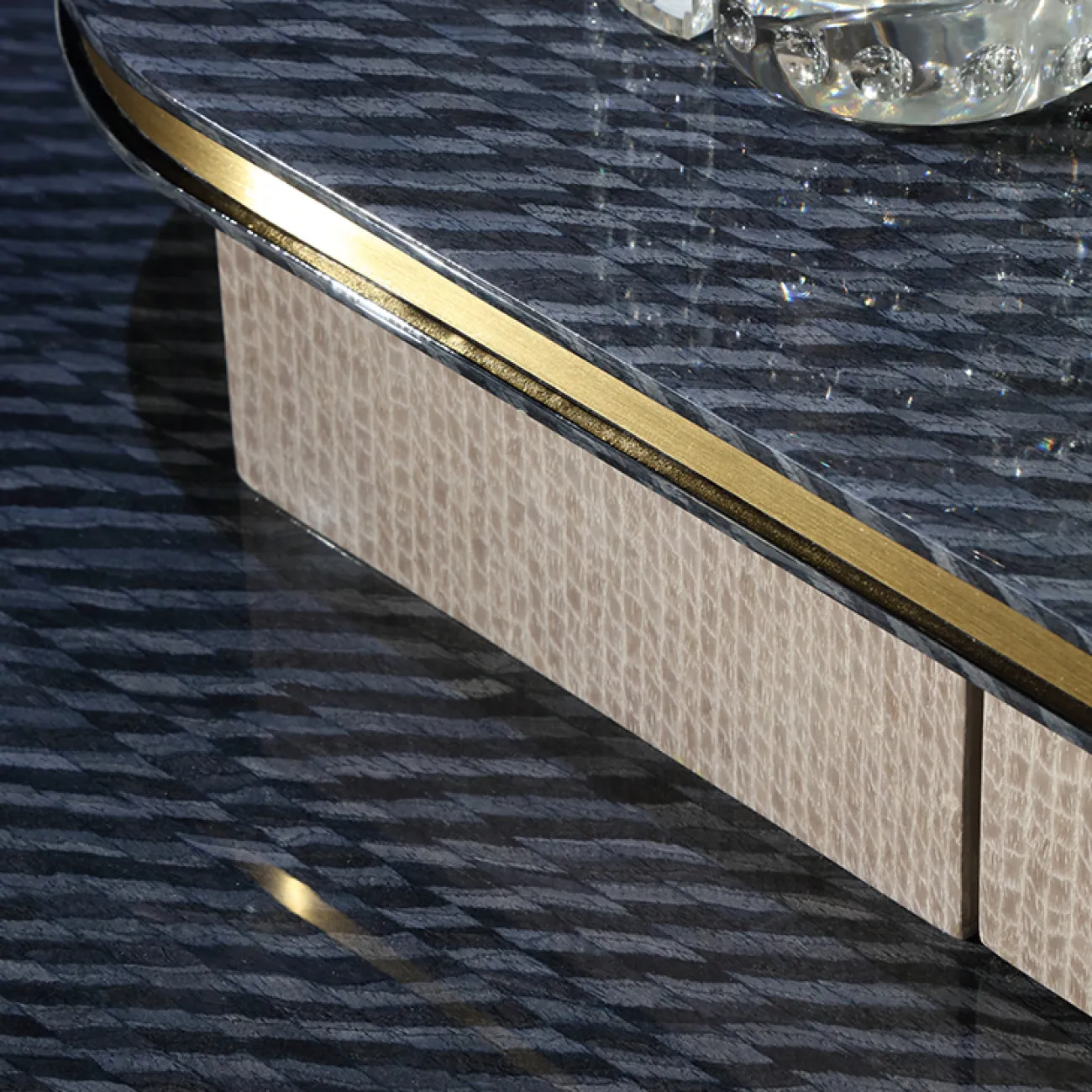 Элегантный туалетный столик с зеркалом MIVICA из красного дерева TS38241-32