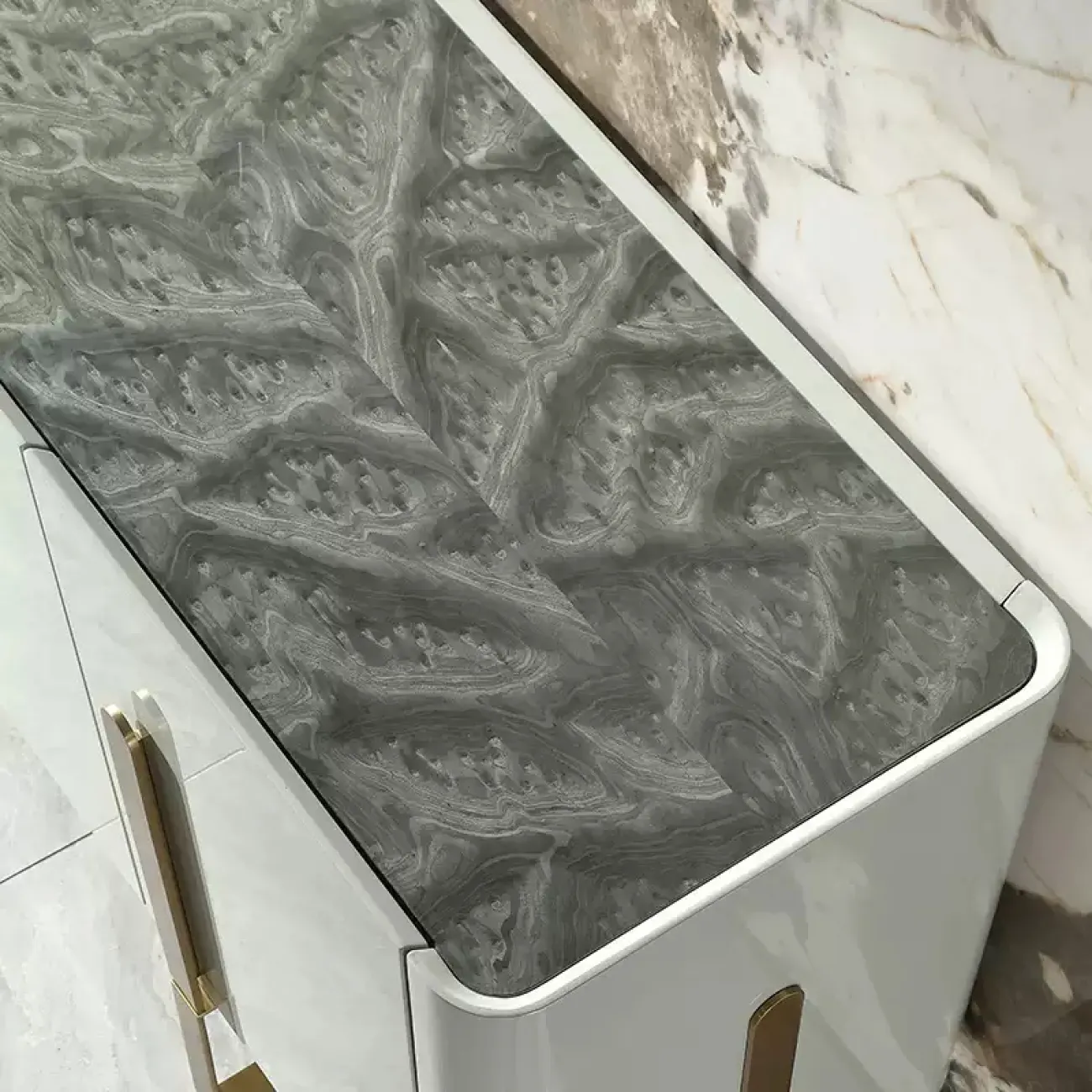  Современный комод MIVICA из красного дерева KD38243-32