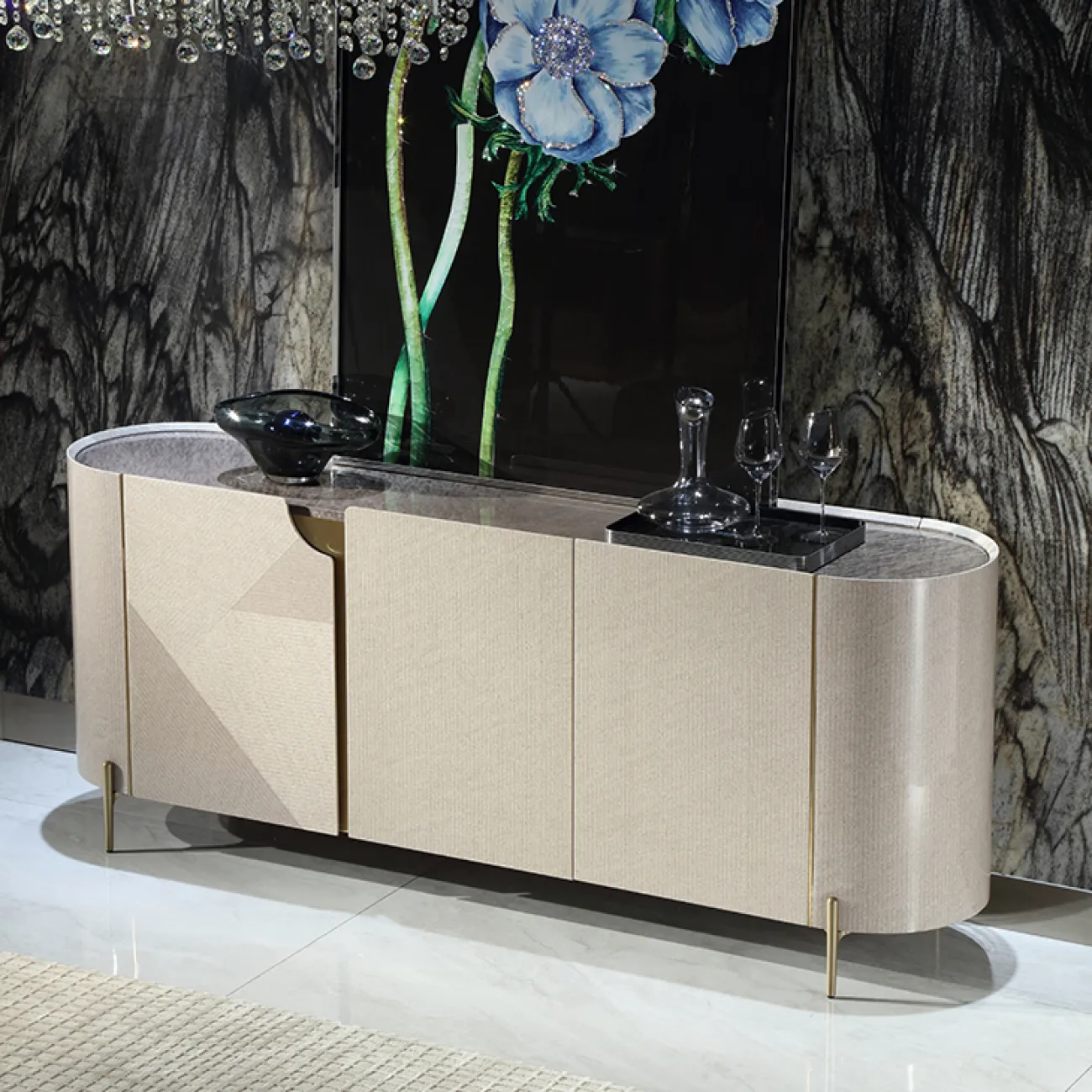 Элегантный комод MIVICA из красного дерева KD38244-32