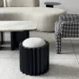 Дизайнерский Черный Низкий Табурет Yanshe от LaLume