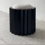 Дизайнерский Черный Низкий Табурет Yanshe от LaLume