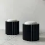 Дизайнерский Черный Низкий Табурет Yanshe от LaLume
