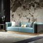 Комфортабельный диван MIVICA из натуральной кожи и красного дерева DV38256-32