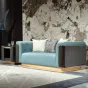 Комфортабельный диван MIVICA из натуральной кожи и красного дерева DV38256-32