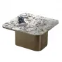 Удобный журнальный столик MIVICA из мрамора, красного дерева JS38260-32