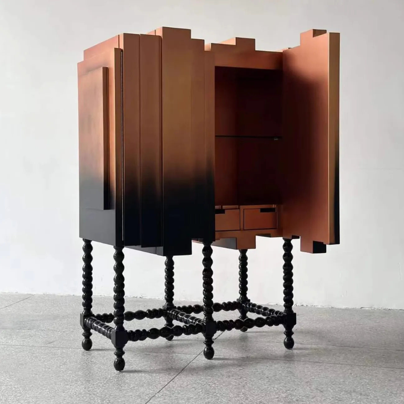 Дизайнерский Комод с ящиками из Красного Камня Yanshe от LaLume