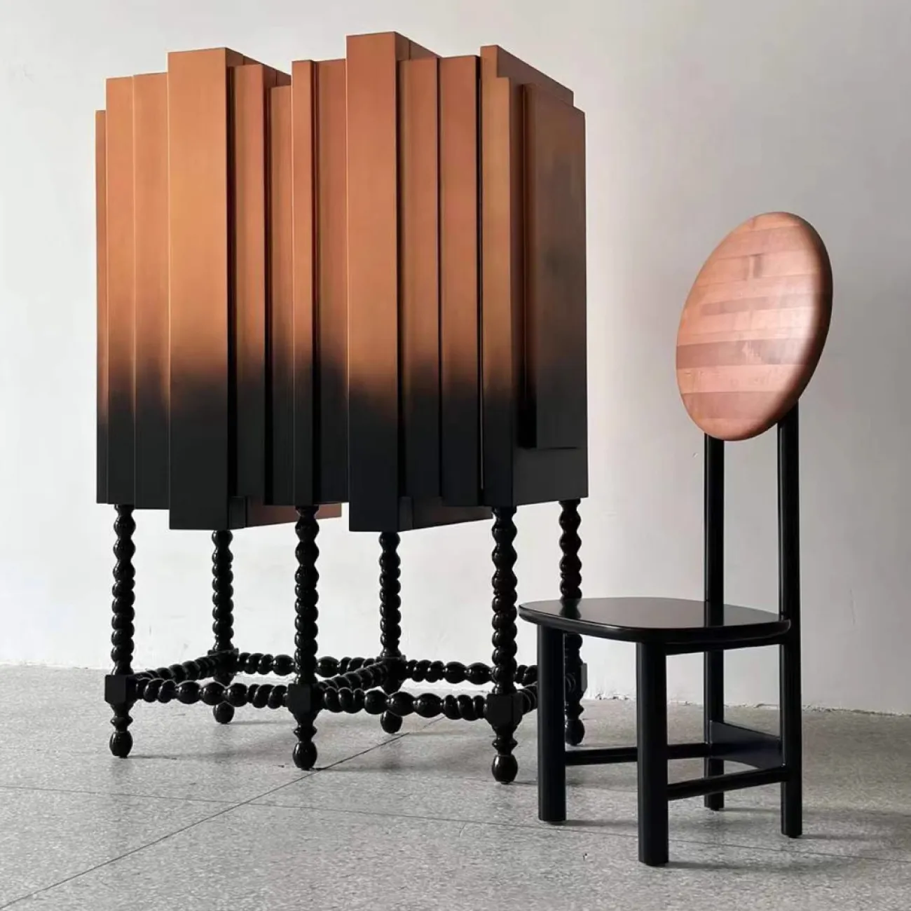 Дизайнерский Комод с ящиками из Красного Камня Yanshe от LaLume