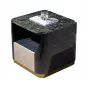 Компактный журнальный столик MIVICA из мрамора и красного дерева JS38267-32