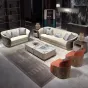 Современное кресло MIVICA из натуральной кожи и красного дерева KR38268-32