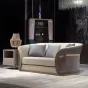 Комфортабельный диван MIVICA из натуральной кожи и красного дерева DV38270-32
