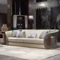 Комфортабельный диван MIVICA из натуральной кожи и красного дерева DV38270-32