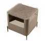 Миниатюрный журнальный столик MIVICA из мрамора и красного дерева JS38274-32