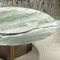 Роскошный круглый обеденный стол MIVICA из натурального мрамора и красного дерева OS38277-32