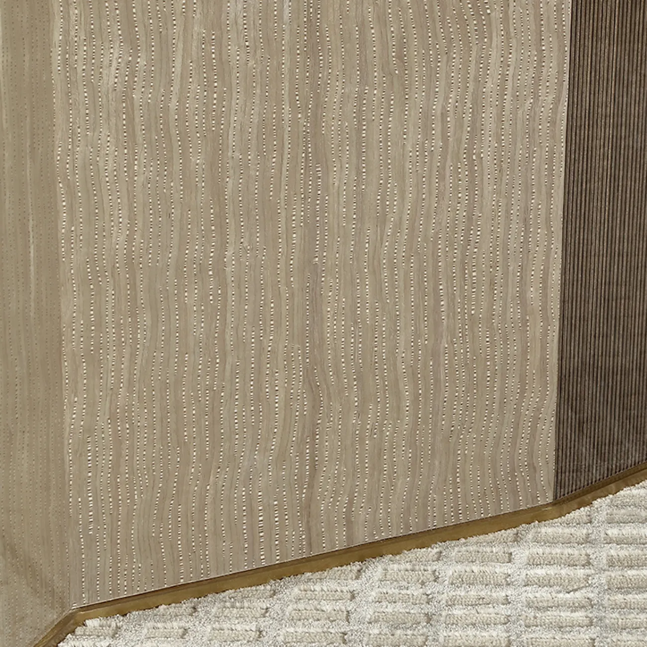 Роскошный круглый обеденный стол MIVICA из натурального мрамора и красного дерева OS38277-32