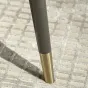 Эргономичный обеденный стул MIVICA из кожи, латуни и красного дерева ST38278-32