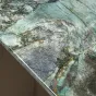 Роскошный обеденный стол MIVICA из натурального мрамора и красного дерева OS38281-32