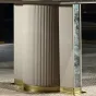 Роскошный обеденный стол MIVICA из натурального мрамора и красного дерева OS38281-32