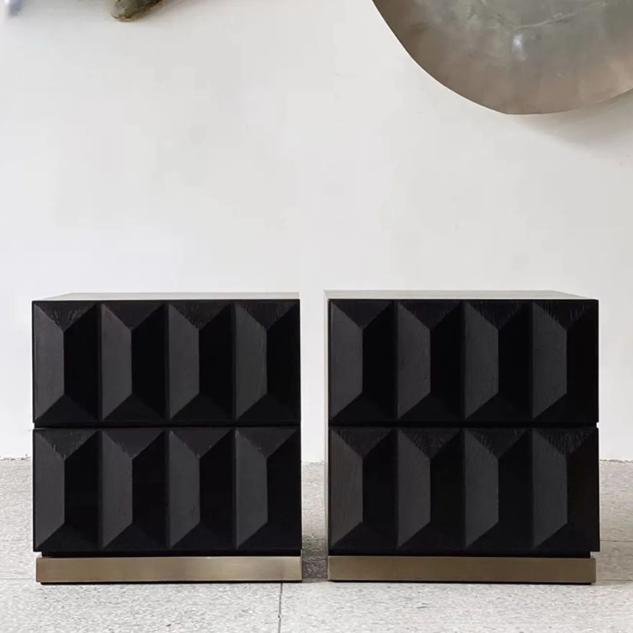 Дизайнерский Прикроватный Столик в виде Ромба Yanshe от LaLume