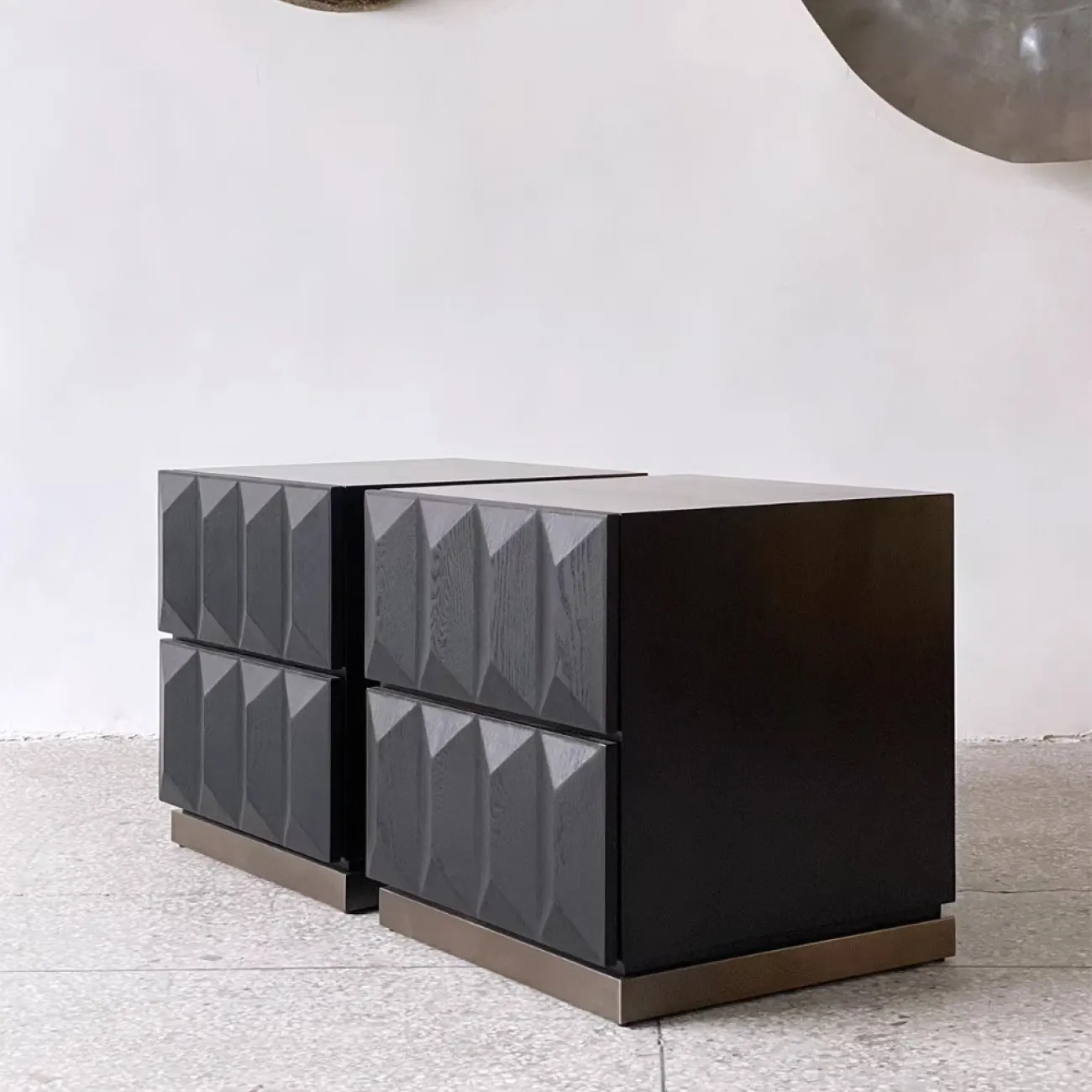 Дизайнерский Прикроватный Столик в виде Ромба Yanshe от LaLume