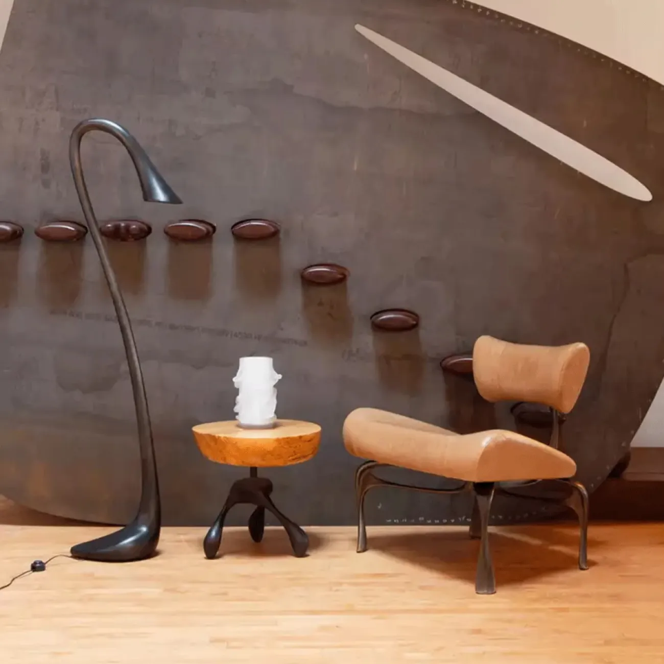 Дизайнерский Латунный Стул для отдыха Yanshe от LaLume Дизайнерский Латунный Стул для отдыха Yanshe от LaLume