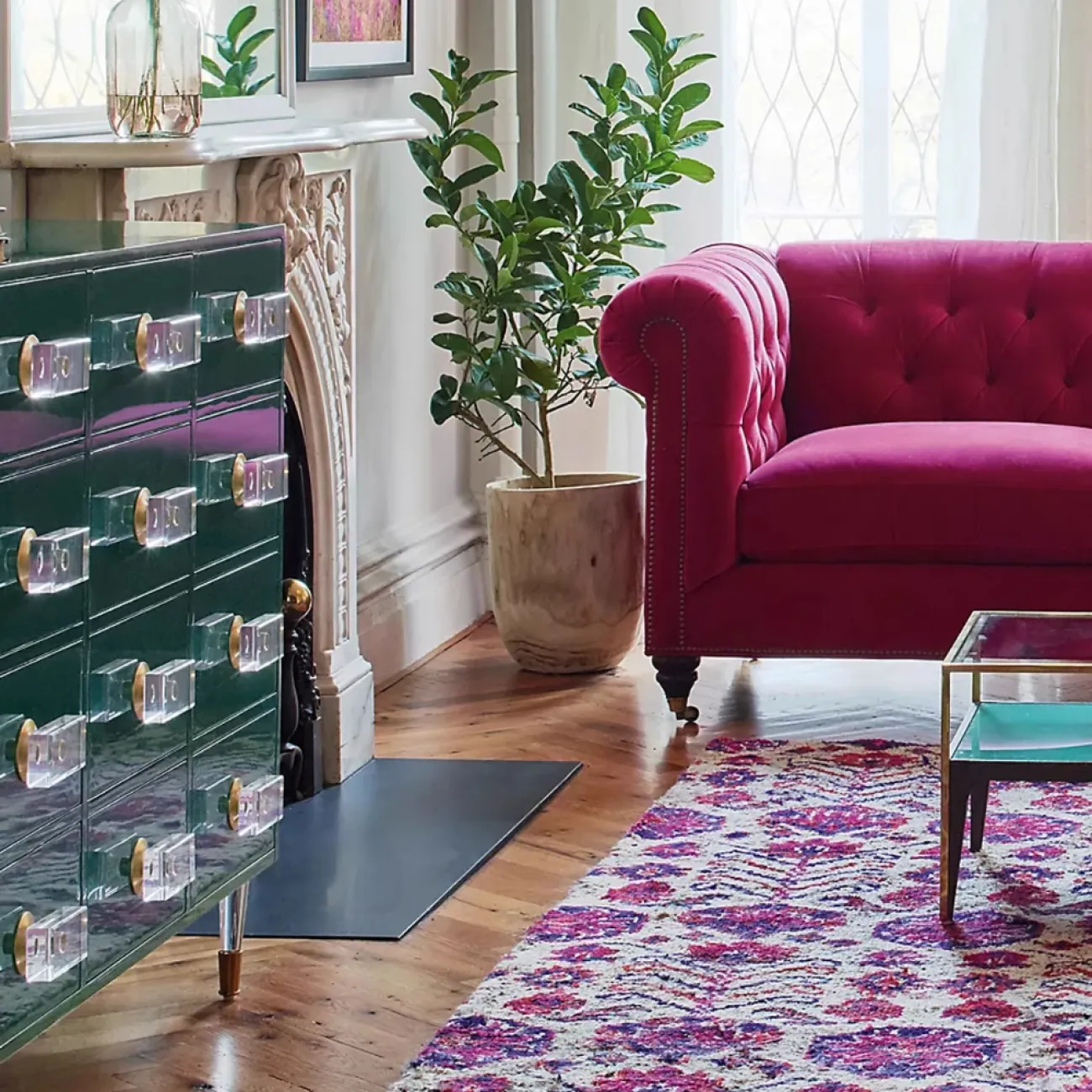 Дизайнерский Шкаф с изображением Солнца и Луны Yanshe от LaLume