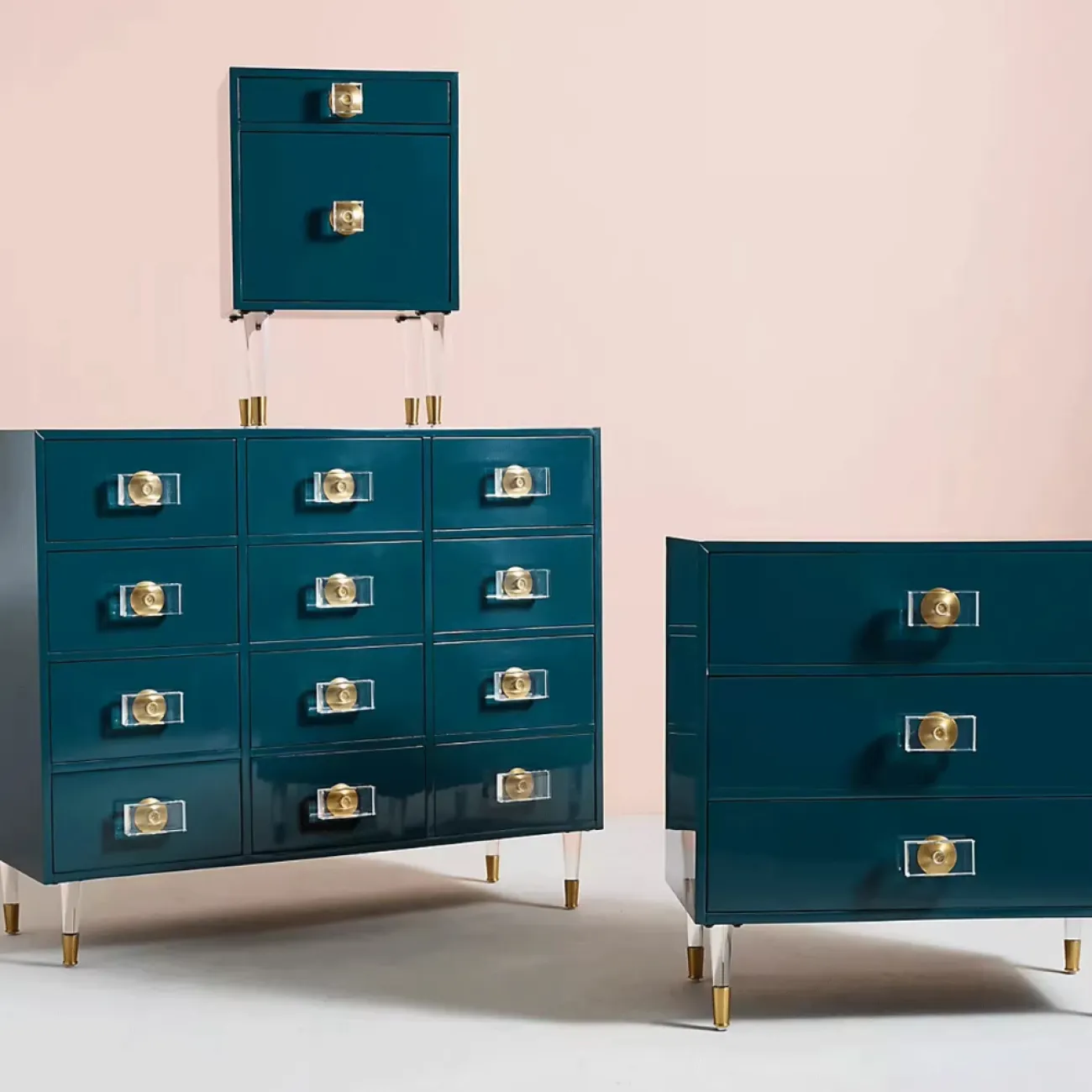 Дизайнерский Шкаф с изображением Солнца и Луны Yanshe от LaLume