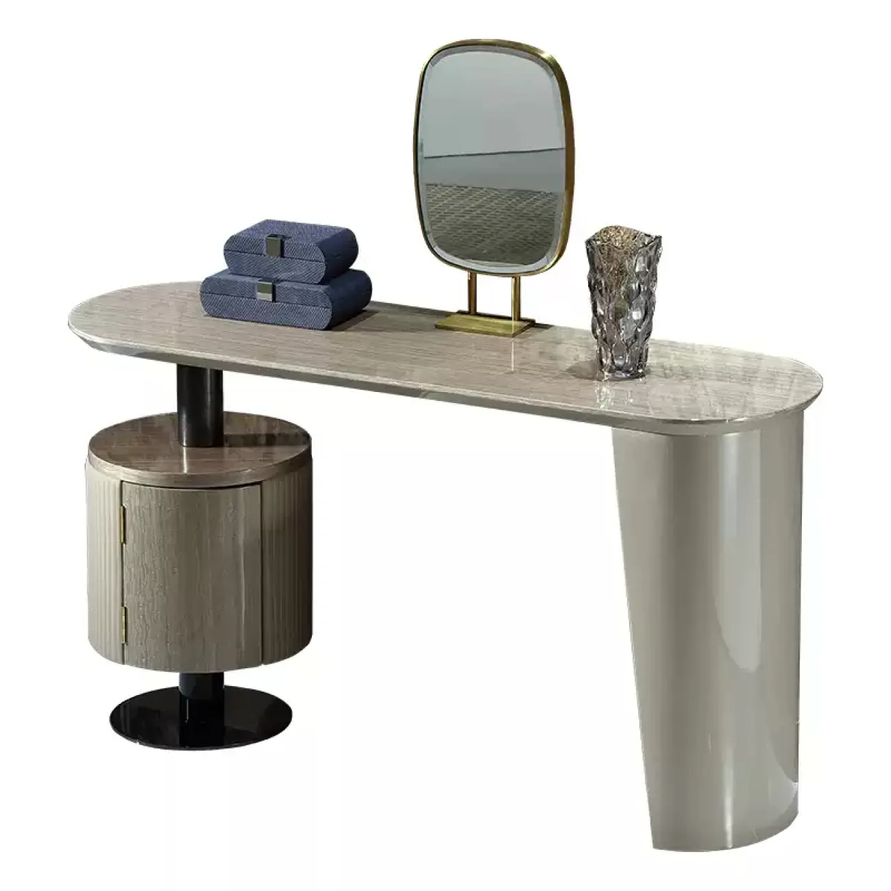 Элегантный туалетный столик с зеркалом MIVICA из красного дерева TS38293-32