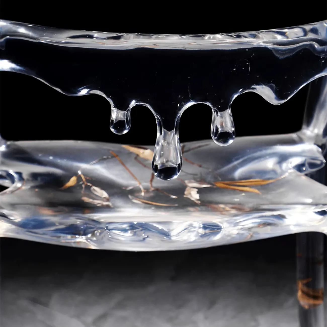 Дизайнерское Прозрачное Кресло в виде Листа и Рыбьей Чешуи Yanshe от LaLume