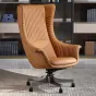  Кожаное офисное кресло MIVICA с эргономичной спинкой OS38300-32