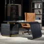  Кожаное офисное кресло MIVICA с эргономичной спинкой OS38300-32