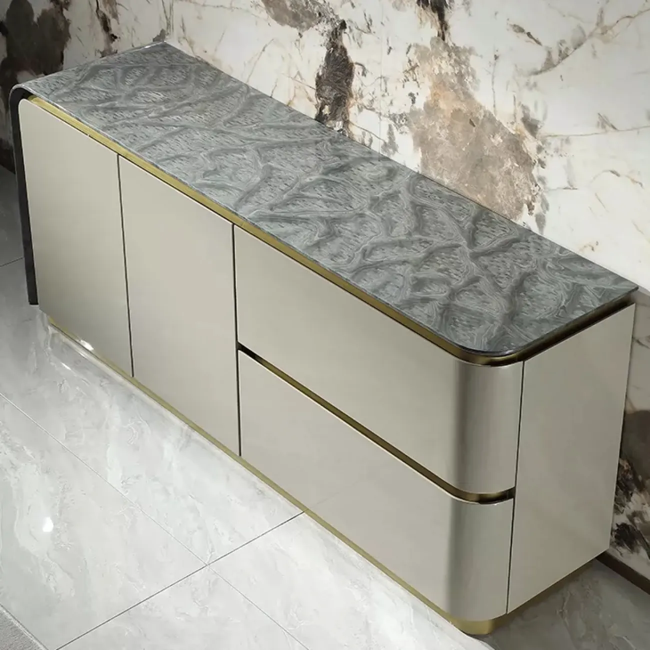 Элегантный буфет MIVICA из красного дерева KD38303-32 Элегантный буфет MIVICA из красного дерева KD38303-32