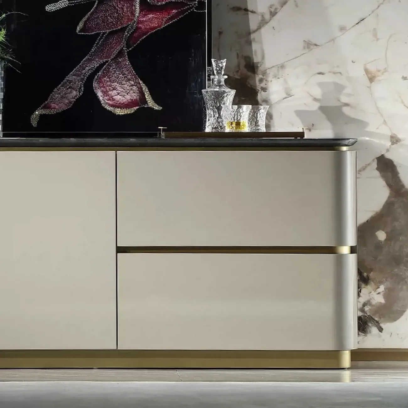 Элегантный буфет MIVICA из красного дерева KD38303-32
