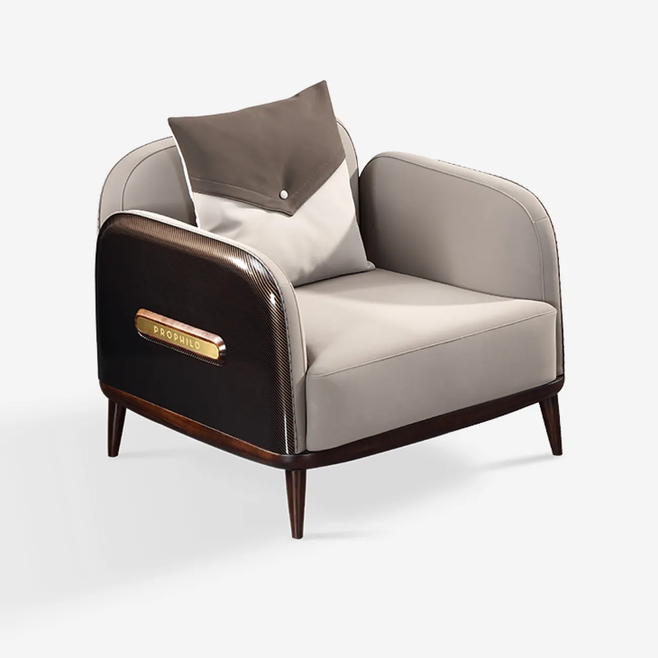 Стильное кожаное кресло MIVICA из сосны KR38305-32