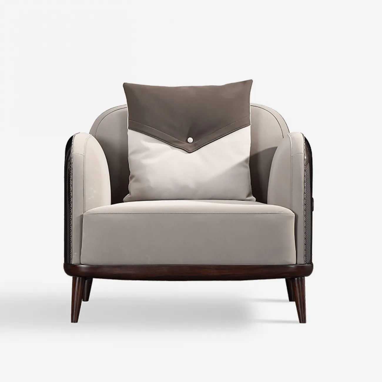 Стильное кожаное кресло MIVICA из сосны KR38305-32