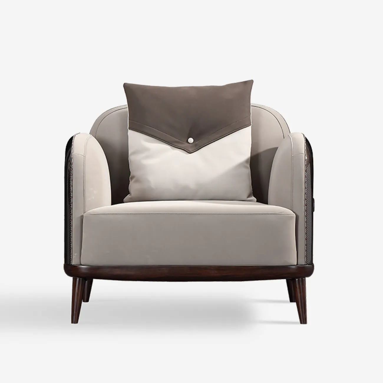 Стильное кожаное кресло MIVICA из сосны KR38305-32